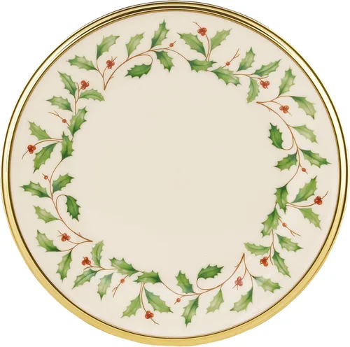 Vista 13 de Lenox Holiday - Juego navideño para postres de 12 piezas, 9.92, rojo y verde
