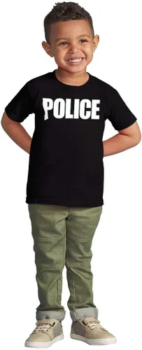 Vista 3 de Brisco Brands Camiseta de policía para niños y niñas