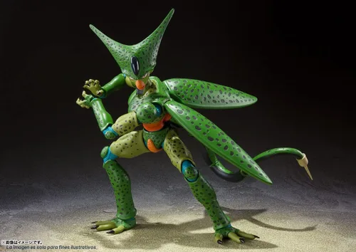 Vista 5 de TAMASHII NATIONS - Dragon Ball Z - Cell Primera Forma (Relanzamiento) Figura de Acción S.H.Figuarts Primera forma de celda