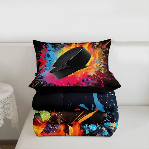 Vista 129 de Juego de ropa de cama de baloncesto para niños y adolescentes, juego de edredón deportivo para niños, tamaño matrimonial, suave, ligero, decoración
