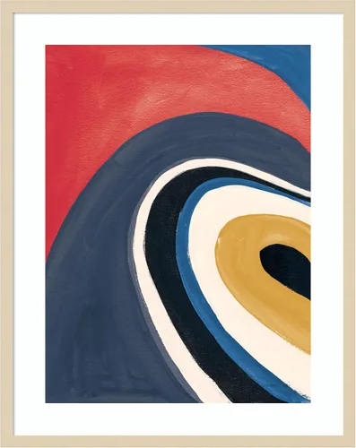 Vista 11 de Amanti Art Framed Wall Art Print 21x17 In the Groove I Retro by Danhui Nai, Abstract Wall Art, Modern Contemporary Decor, Small Poster Painting