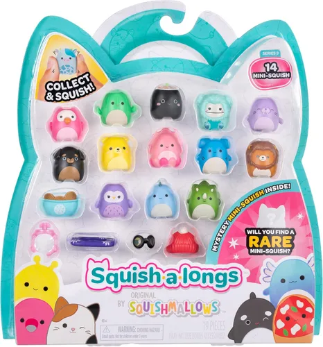 Vista 14 de Squish-a-longs Paquete de 14 Mini-Squish (Wave 3, Estilo 1)