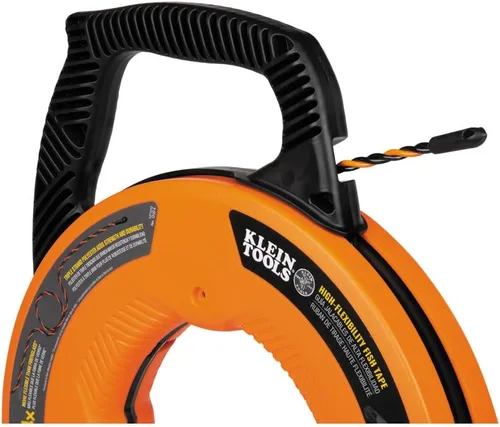 Vista 6 de Klein Tools 50375 Cinta de pescado de 75 pies, poliéster Hi-Flex, solución de tracción de cable eléctrico para flexibilidad y resistencia