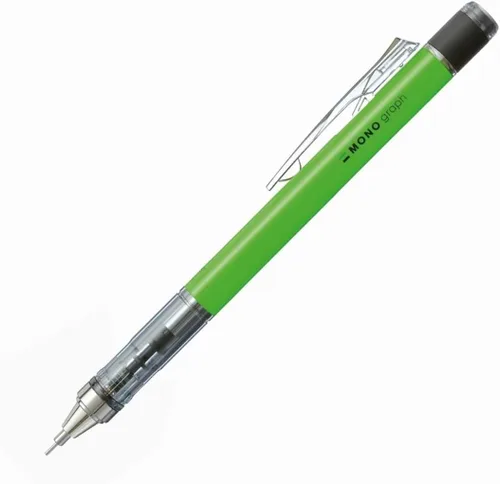 Vista 6 de Tombow - Portaminas, monografía, 0.5 mm, azul neón (DPA-134B)