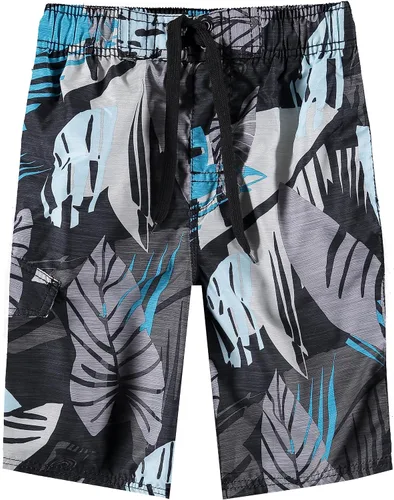 Vista 38 de Kanu Surf Traje de baño de playa con protección UPF 50+ de secado rápido para niños Dominica Verde