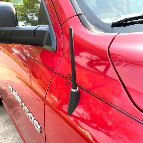 Vista 3 de KSaAuto Antena corta para Dodge Ram 1500 2500 3500 2009-2025, repuesto de antena de camión Ram Classic Warlock, 6 3/4 pulgadas, a prueba de lavado