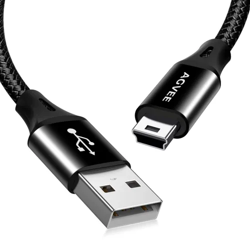 Vista 6 de AGVEE Paquete de 2 cables de carga Gpsmap de repuesto para Garmin Nuvi GPS, cable de carga Gpsmap, TI-84 Plus/CE/C plateado, micrófono USB Yeti