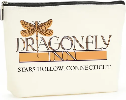 Vista 8 de Decohim Bolsa de maquillaje divertida inspirada en mercancía de programas de televisión, regalo para fanáticos de Lukes