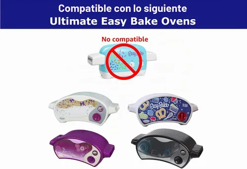 Vista 3 de Juego de Moldes de Lujo Compatible con Easy Bake Ultimate Oven Incluye 60 Forros para Cupcakes QUE SÍ SE AJUSTARÁN, A DIFERENCIA DE OTROS
