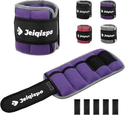 Vista 10 de Pesas ajustables para tobillo 1 par de 4 10 libras con peso extraíble para hombres, mujeres y niños, fuerza pesada para fitness, gimnasio