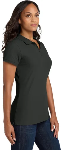 Vista 2 de Port Authority Polo Core Classic Piqué para mujer Negro profundo