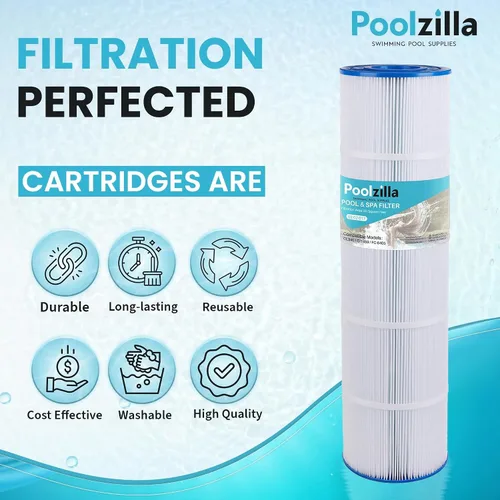 Vista 5 de Poolzilla Paquete de 4 cartuchos de filtro de piscina de repuesto para Unicel C-7459, Jandy CL 340, PJAN85, Filbur FC-6405, FC-0800, A0557900