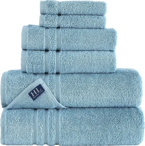 Vista 17 de Hawmam Linen - Juego de toallas de algodón turco original prémium, calidad de hotel para máxima suavidad y absorción, para cara, manos, cocina