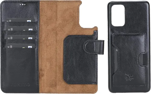 Vista 153 de Venito Florence - Funda de piel compatible con Samsung Galaxy S9, extra segura con bloqueo RFID, cartera desmontable para teléfono (gris decolorado)