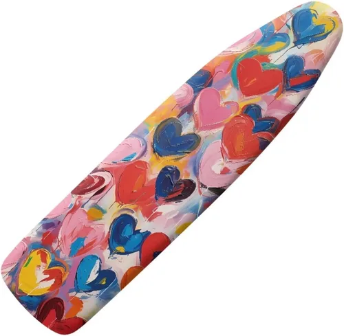 Vista 12 de Funda floral a prueba de arañazos para tablas de planchar de tamaño estándar, reflectante, con 3 ganchos y bucles para decoración de tablas de 15 x