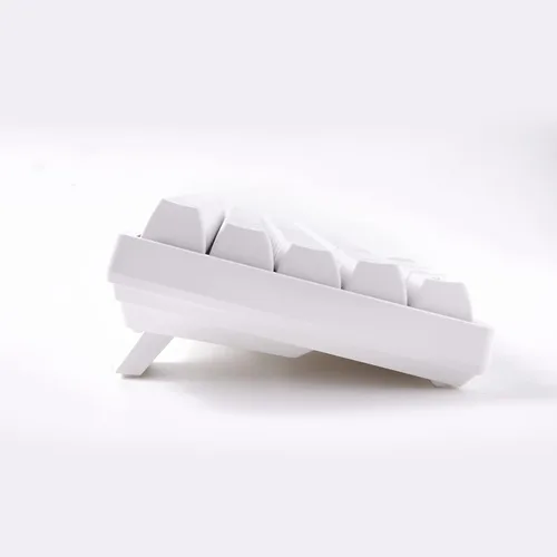 Vista 6 de Akko Teclado mecánico para juegos azul sobre blanco 3068B Plus intercambiable en caliente con teclas PBT, 2.4G inalámbricoBluetoothcable 65% 68