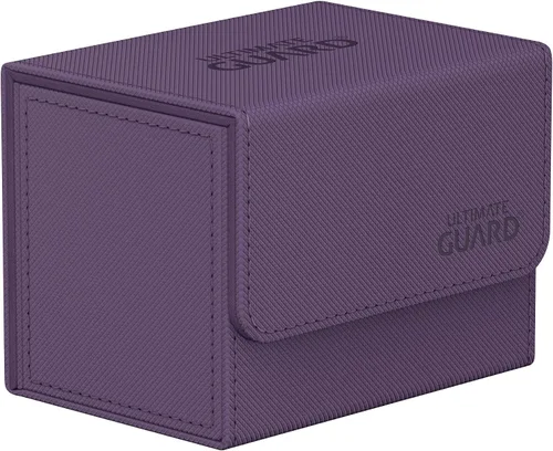 Vista 34 de Ultimate Guard Sidewinder 100+, caja de cubierta para 100 tarjetas TCG de doble manga, gris, cierre magnético y forro interior de microfibra para un