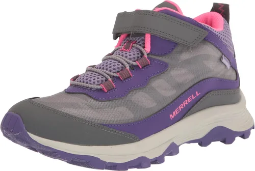 Vista 8 de Merrell Botas de senderismo unisex Moab Speed Mid Alternativo Cierre Impermeable Negro