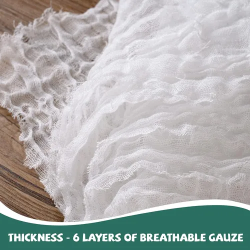 Vista 8 de Toallas de muselina para bebé, 6 capas, toalla facial suave y absorbente, toallitas naturales para recién nacidos para piel delicada, lista