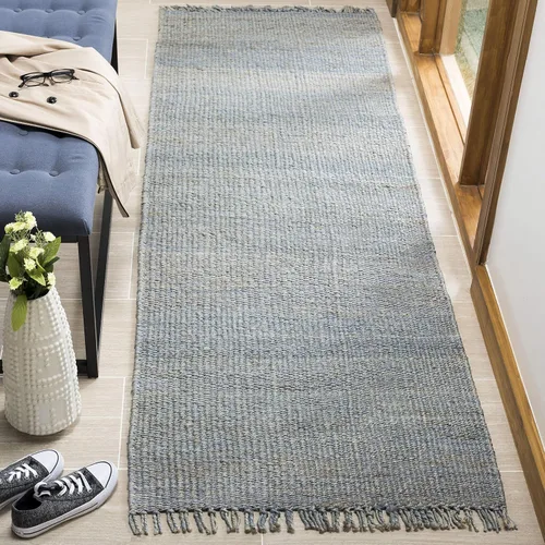 Vista 20 de SAFAVIEH Natural Fiber Collection - Alfombra decorativa de 2 x 3 pies, color verde, hecho a mano con flecos de yute tejido, ideal para zonas de alto