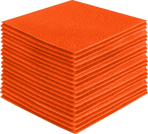 Vista 155 de FabricLA Hojas de fieltro acrílico para manualidades, cuadrados de fieltro precortados suaves de 4 x 4 pulgadas (3.9 in x 3.9 in), utiliza hojas
