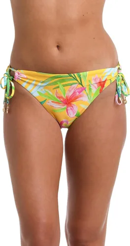 Vista 28 de La Blanca Parte inferior de bikini hipster con lazo lateral para mujer Negro/ Luces de la ciudad