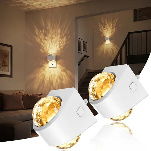 Vista 10 de JandCase - Luces nocturnas enchufables a la pared, proyector de estrellas
