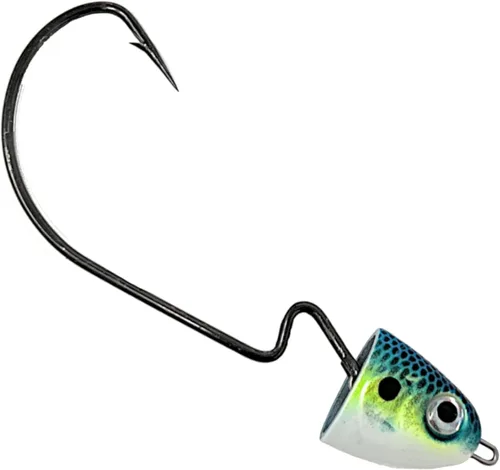 Vista 7 de Reaction Tackle Swimbait Swing Jig Head - Bass Fishing Lure, Ideal Bait for Saltwater Fishing and Freshwater, Weighted Weedless Hooks