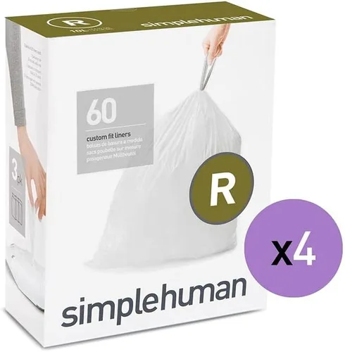 Vista 19 de simplehuman Forro para bote de basura de ajuste personalizado, 45 litros/12 galones, 20 unidades (paquete de 2)