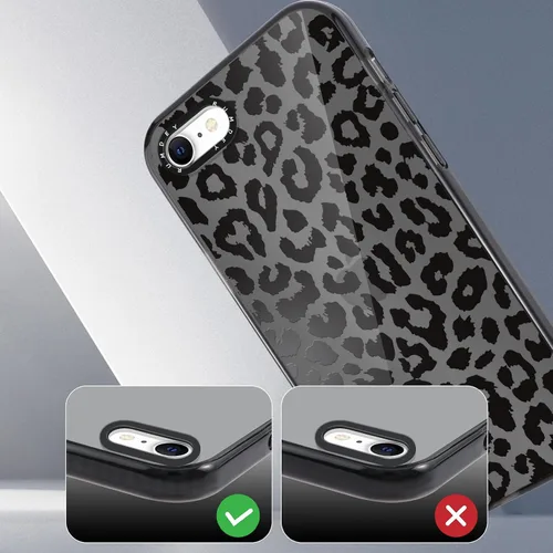 Vista 5 de Paquete de 2 Fundas con Estampado de Chiita para Apple iPhone 7/8/iPhone SE 2020/2022, de 4.7 Pulgadas, Funda Transparente Linda Coquette