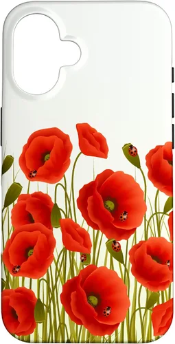 Vista 31 de iPhone 13 Rojo Amapolas Flores En Un Campo Caso