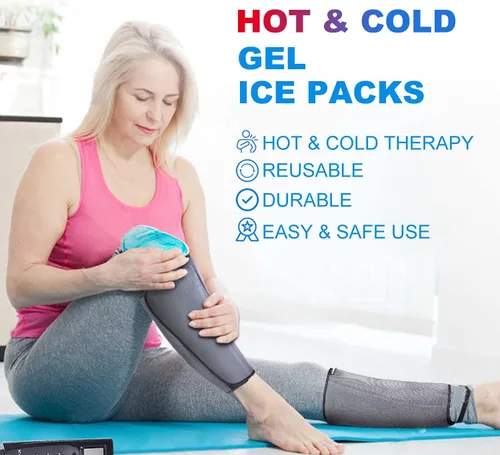 Vista 4 de Tutmyrea Paquetes de hielo reutilizables para lesiones, paquete de 8 unidades de gel suave, compresa fría y caliente, paquete de hielo para niños