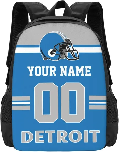 Vista 26 de Mochila de estilo de fútbol personalizado Mochila personalizada con nombre y número Mochilas personalizadas de alta capacidad bolsa regalos, Arizona