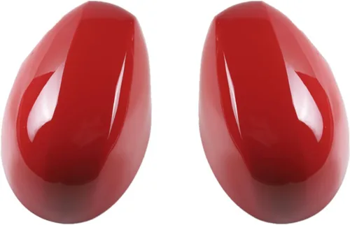 Vista 24 de Cubierta de espejo retrovisor lateral compatible con Mini Cooper R50-R53 DC01 Black Jack ABS - Tapa de espejo exterior adhesiva para Gen 1 R50 R53