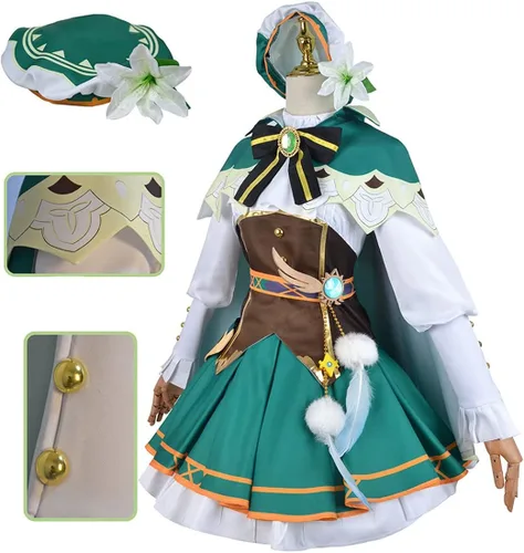 Vista 3 de Venti - Disfraz de cosplay para mujeres y niñas Halloween