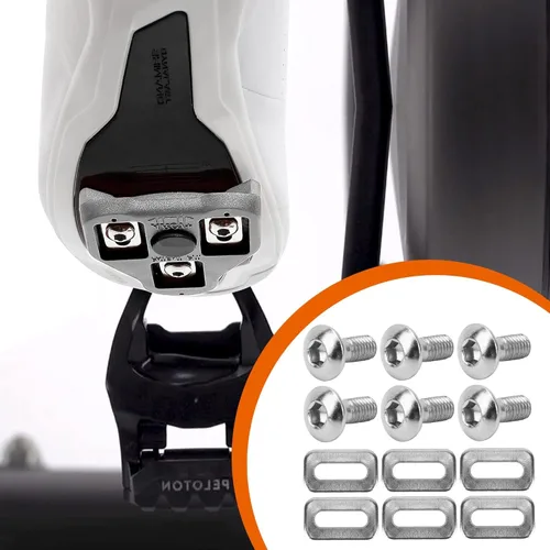 Vista 6 de Delta - Tornillos para tacos SPD, tornillos de repuesto compatibles con tacos de bicicleta Delta, llave de clip SPD, tornillos de tacos Delta