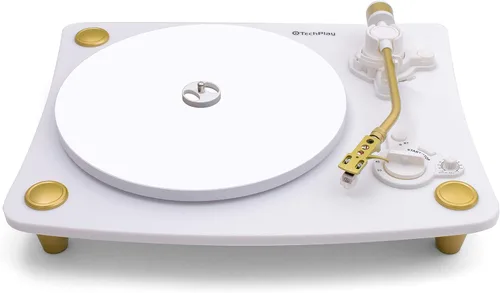Vista 9 de TechPlay Ghost, Tocadiscos de 2 velocidades accionado por correa con transmisión Bluetooth. Se conecta de forma inalámbrica a tus altavoces Negro