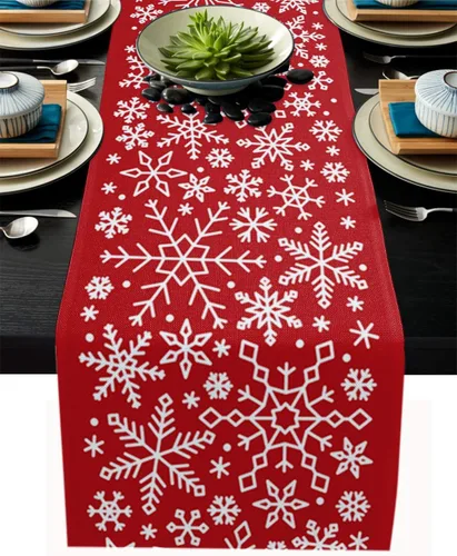 Vista 8 de Libaoge Camino de mesa de gnomo navideño de arpillera para decoración del hogar, manualidades para cenas familiares, fiestas, Acción de Gracias