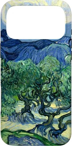 Vista 22 de Van Gogh Olivos con Alpilles Painting Famous Art Funda para iPhone 17