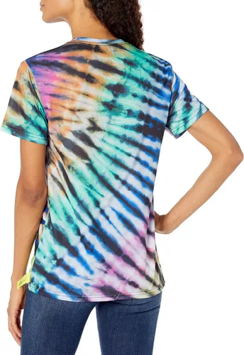 Vista 7 de Disney Camiseta Villains x Heidi Klum Maleficent Fire Tie Dye para mujer Sublimation