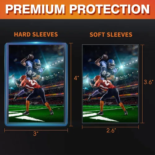Vista 2 de 400 fundas de plástico duro para tarjetas, protector de tarjetas de béisbol