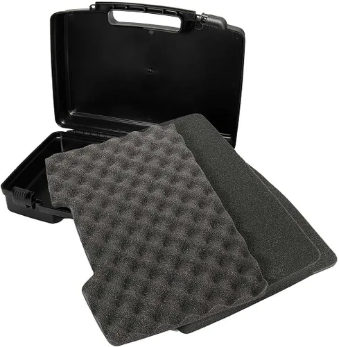 Vista 4 de Funda rígida pequeña con espuma, 10 pulgadas de espuma ligera acolchada de protección de transporte/almacenamiento - Interior personalizable