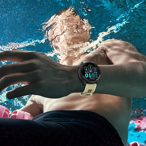 Vista 7 de ISABAKE Correa de silicona de liberación rápida de 22mm de reemplazo para Gamrin Forerunner 265, Forerunner 255, Garmin Vivoactive 4, Garmin Venu 2