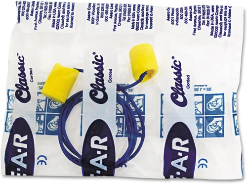 Vista 3 de 3M 3111101 E·A·R Classic Tapones para los oídos, con cable, espuma de PVC, amarillo, 200 pares