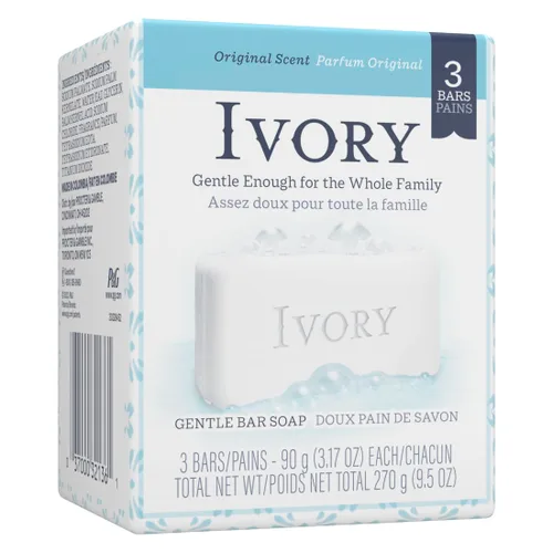 Vista 2 de Ivory Jabón de baño en barra 3.1oz - 3 unidades (paquete de 6)