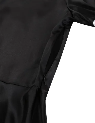 Vista 5 de Daenrui Vestido de cosplay de satén brillante para hombre, ropa de dormir