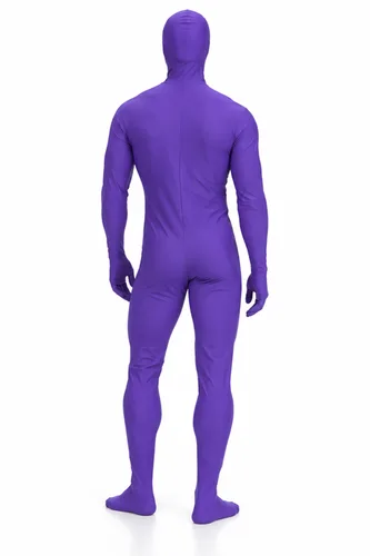 Vista 2 de Disfraz de Hombre Invisible Morado para Adulto Multicolor
