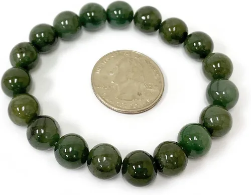 Vista 183 de Gem Avenue Handmade Round Bead Stretch Bracelet Unisex Natural Stone Beaded Jewelry for Men & Women, Elastic Wristband for Daily Wear