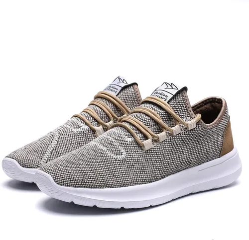 Vista 2 de KEEZMZ - Zapatos deportivos modernos y transpirables para hombres, zapatos ligeros para correr de malla, con una suela suave, estilo casual