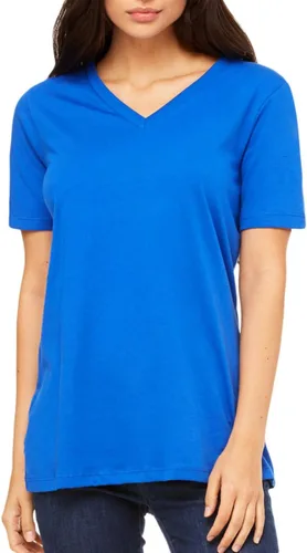 Vista 13 de Camiseta cuello en V relajada de BELLA + CANVAS Asfalto